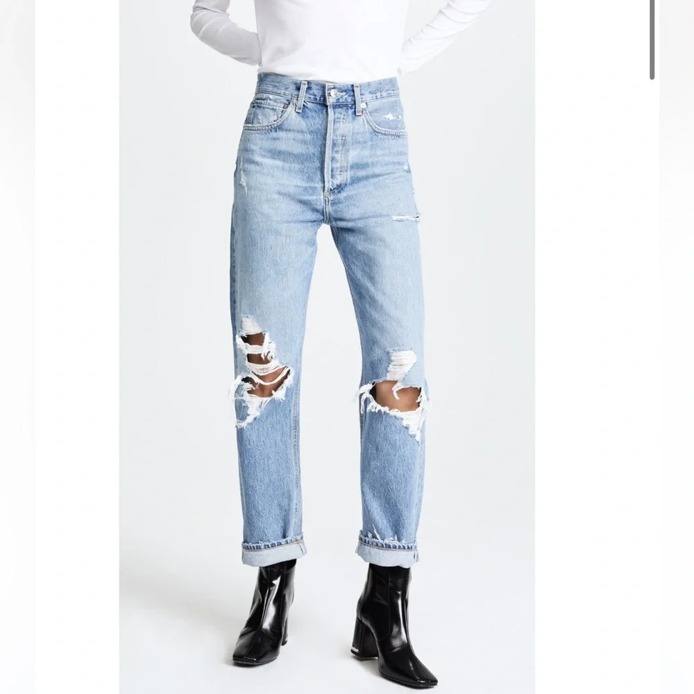 NEW AGOLDE 90’s Mid Rise Straight Fit Jeans Size 26 - Picture 1 of 10